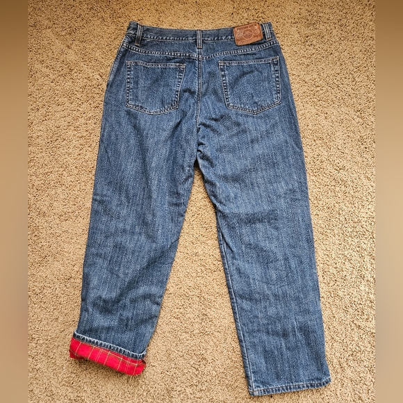 Eddie Bauer Flannel Lined Premium Denim Jeans - Picture 2 of 7